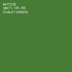 #477C35 - Chalet Green Color Image